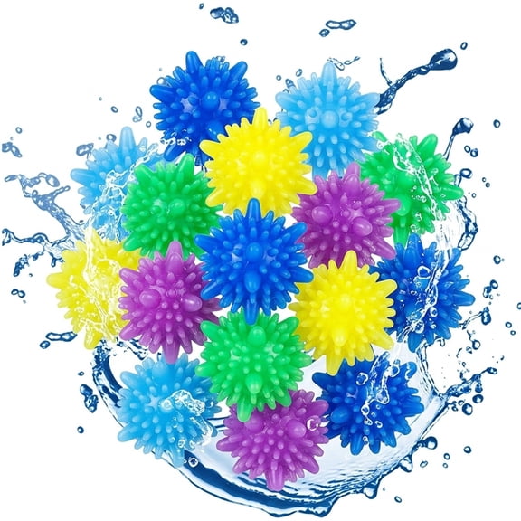 NOGIS Laundry Scrubbing Balls, Tangle-Free and Cleaning Power Washer Balls, Solid Colorful Laundry Balls For Washing Machine, Lint Catcher Agitator Balls 15Pcs(Random Color)