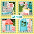 thumbnail image 5 of Honey Bee Acres Bees Teas Pastry Shop – 35 Piece Miniature Bakery Dollhouse with Cupcakes, Tea Cups & Exclusive Mouse Figure – Kids Ages 3+, 5 of 9