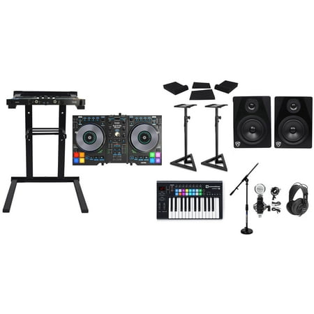 Hercules+Novation Package w/USB DJ Controller+Keyboard+Monitors+Headphones+Mic
