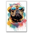 thumbnail image 3 of Bullmastiff Dog Canvas Wall Art,Pet Canvas Painting Puppy Artwork,Colorful-Watercolor Original Artwork Print For Bedroom, Bathroom Wall Art decor, 3 of 6