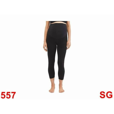 Motherhood Maternity Women's Maternity Essential Stretch, Super soft, Black, M
