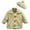 Khaki, variant on B-One Kids Girls Soft Faux Fur Jacket with Beret Hat, Toddler Girls, Size 2T, Khaki