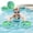 Green, variant on Handheld Swimming Training Float 2 Pack EVA Water Fitness Floating Board Swim Aid for Pool Training Water Exercise