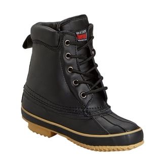 TOMMY HILFIGER Men\'s Colins 2 Waterproof Duck Boots, Size 13M, Dark Gray TOMMY HILFIGER Mens Gray Color Block Cushioned Collar  main image 4
