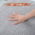 thumbnail image 7 of Citylife Bath Rug 16" x 24" Pale Grey Soft Absorbent Chenille Shaggy, 7 of 7