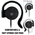 thumbnail image 2 of EXMAX 3.5mm Single Left Side Earphone Earbud Over Ear Headphone for EXD-101 ATG-100T EX-200N EX-100 Wireless Tour Guide Receiver Touring Groups Audience Radio Podcast Laptop MP3 (Left Side), 2 of 9