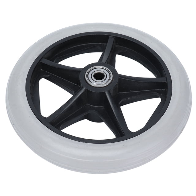 Roues de Fauteuil Roulant, Roulement 608ZZ Installation Facile Roue Solide 6 Po Fonctionnement Stable pour Rouleaux pour Marcheurs