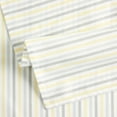thumbnail image 5 of Martha Stewart Daisy Stripe Napkin Set 4-Pack, Grey/Yellow, 19"x19", 5 of 9