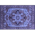 thumbnail image 1 of Ahgly Company Machine Washable Indoor Rectangle Oriental Blue Industrial Area Rugs, 7' x 9', 1 of 4