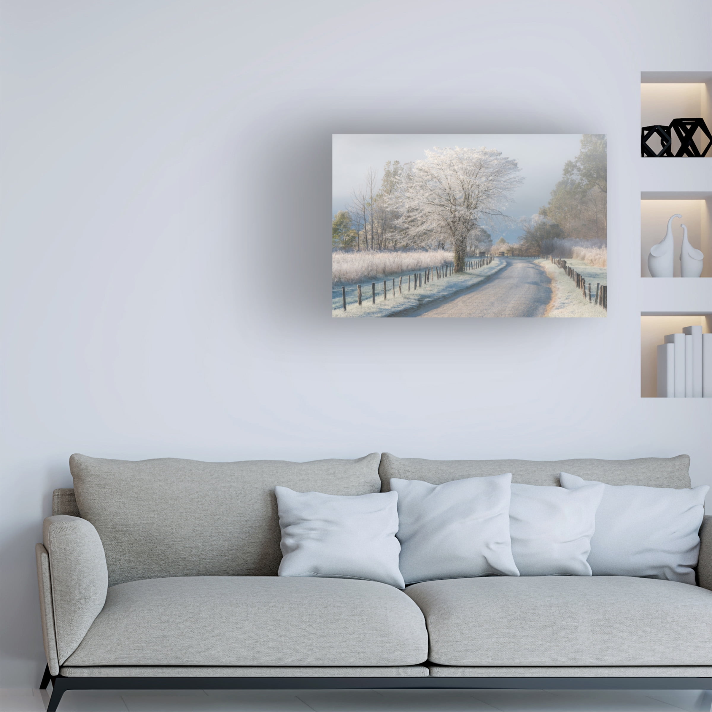 Chris Moore 'A Frosty Morning' Canvas Art