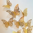 3D Hollowed Out Butterfly Wall Stickers Children's Room Decoration