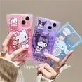 thumbnail image 3 of Funda japonesa bonita con bolsillo para teléfono KT Cinnamoroll Pokonyan, accesorios para teléfono de dibujos animados para iphone 12 13 14 Pro Max, funda transparente para teléfono, 3 of 4