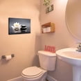 thumbnail image 4 of Zen Wall Art Lotus Flowers Stones on Water Pictures Canvas Prints Bathroom Decor Spa Artwork for Yoga Meditation Room Spiritual Gifts (Zen-2, 12.00" x 18.00"), 4 of 6