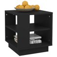 thumbnail image 3 of Mesa de centro vidaXL negra de madera multilaminada 40x40x43 cm, 3 of 5