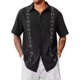 thumbnail image 1 of Playa De Guayabera Cubana Camisas Casual De Lino Para Hombre, 1 of 7