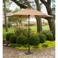 thumbnail image 5 of Hanover Monaco 9 Ft. Aluminum Table Umbrella with Long-Lasting, Fade and Weather-Resistant Fabric in Tan | MONACOUMB, 5 of 11