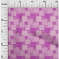 thumbnail image 2 of oneOone Cotton Cambric Fuschia Pink Fabric Asian Block Tile Sewing Fabric By The Yard Printed Diy Clothing Sewing Supplies 42 Inch Wide, 2 of 4