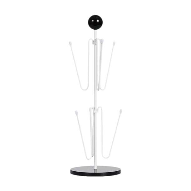 Soporte para taza de café, escurridor de botellas, estante de almacenamiento portátil para tazas de té, soporte para tazas, estante de secado de tazas negro