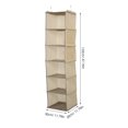 thumbnail image 2 of OULII 1Jgo Organizador Colgante Para De Tela Beige Con 6 Niveles Para Almacenamiento Vertical, 2 of 8