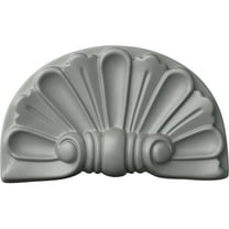 Ekena Millwork 9"W x 5 3/8"H x 1 1/8"D Modern Shell Onlay