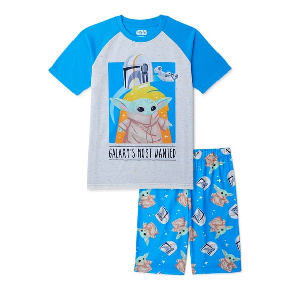Star Wars Boys Yoda Sleepwear Set, 2 Piece, Sizes 4-12
