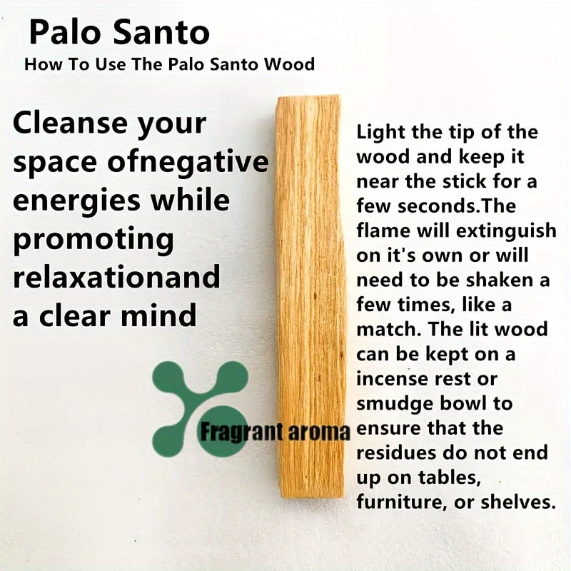 16Pcs Natural Palo Santo Wood Incense Sticks for Home Decoration And Air Purification - Diffuser Sticks, Christmas Gift