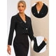 thumbnail image 2 of Chaqueta Corta Allegra K Blazer Solapa Oficina Negro XL para Mujer, 2 of 6