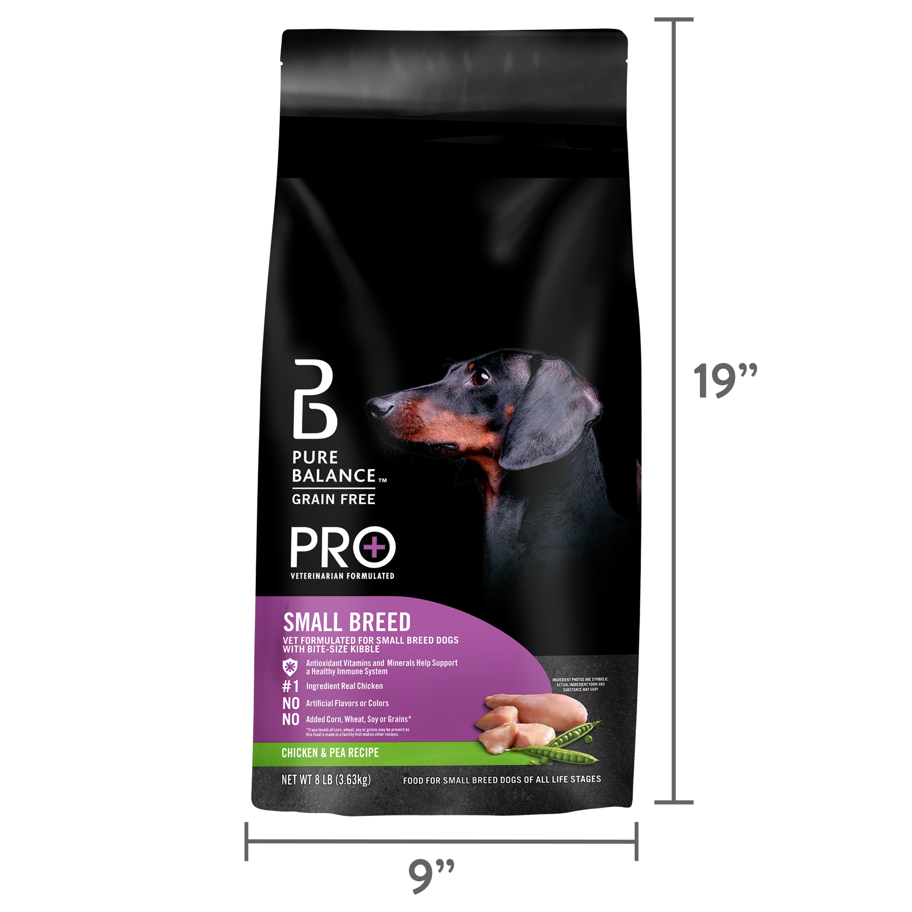 Pure Balance Pro Small Breed Chicken Pea Recipe Dry Dog Food 16 lbs Walmart