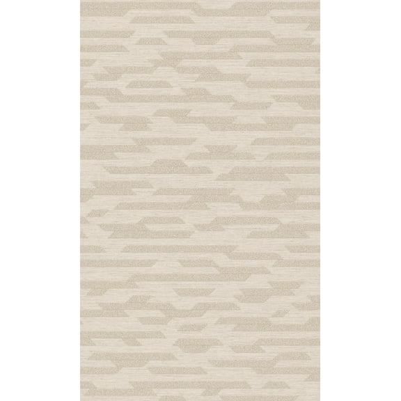 Beige Abstract Geometric Motif Printed Non Woven Non-Pasted Textured Wallpaper 57 Sq. Ft.
