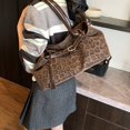 thumbnail image 6 of Hfppkn Leopard Print PU Leather Slouchy Tote Bag Short Handle Underarm Shoulder Handbag for Women 36x12x20cm Brown, 6 of 7