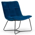 thumbnail image 6 of Set of 2 Alaura Arm Chair in Caramel Brown Faux Leather with Beech Legs, 6 of 6