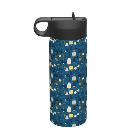 

Uemuo Various Lights Print 18oz Sports Insulated Kettle Water Bottle Outdoor Sports Bottle Insulated Hydration Bottle with Handle & Flip Straw