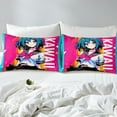 thumbnail image 3 of Japanese Bedding Set Full Youth Kawaii Room Decor, Japanese Manga Bed Sheets Sailor Suit Anime Fitted Sheet JK Uniform Design Cute Retrofuturism Sheets, 3 of 5