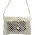 thumbnail image 6 of CAILDANL Amamcy Heart White Beaded Pearl Handbag Purse Vintage Pearl Clutch Pearl Bag Pearl Wrislet Mini Evening Bag for Party Wedding, 6 of 9