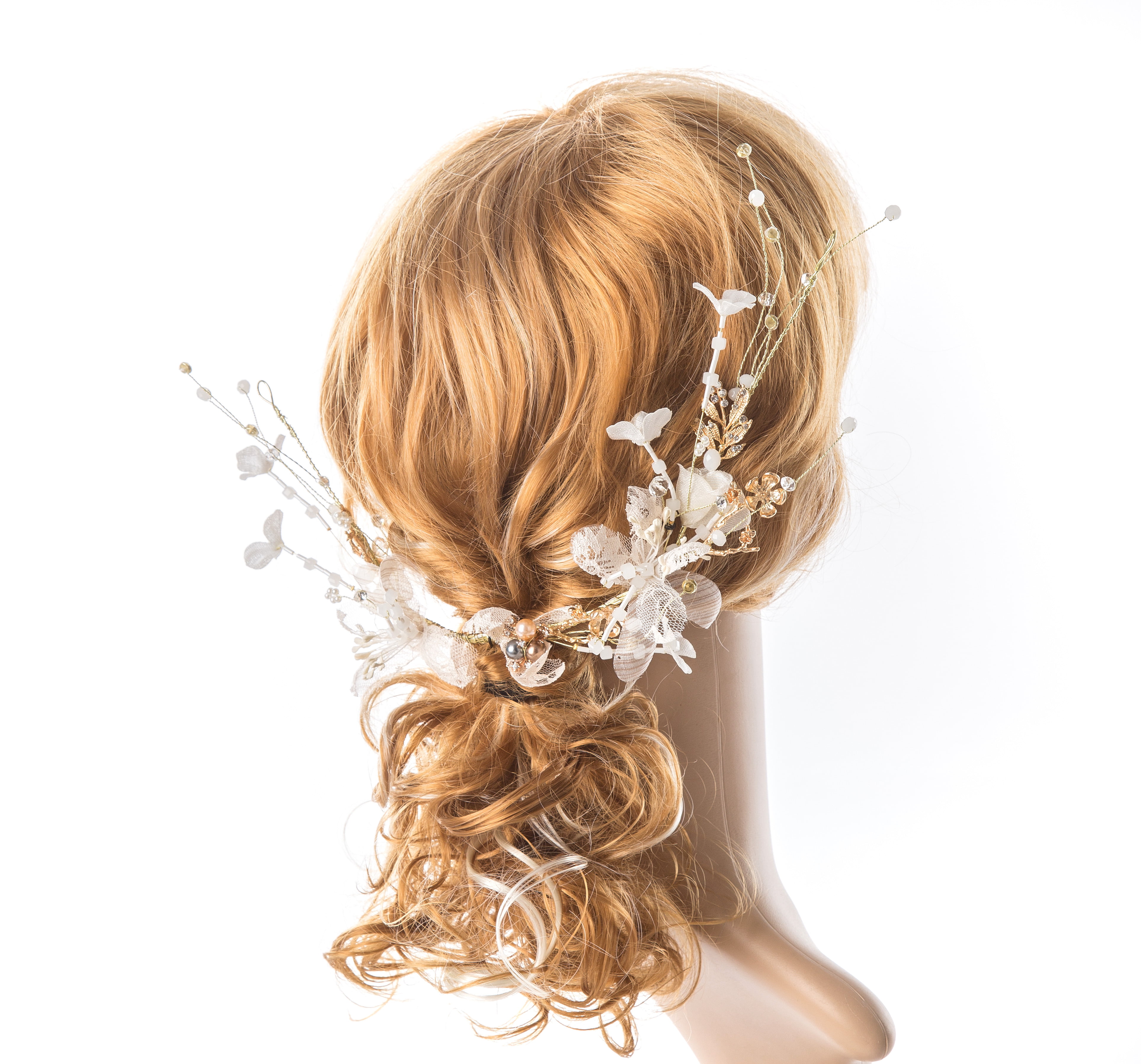 Bridal hair vine Silver Wedding Hair Vine Bridal hair accessories Silver Bridal hair vine Wedding hair piece Wedding hair Accessories