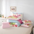 thumbnail image 6 of Feelyou Cartoon Axolotl Kid Bedding Comforter Set 7pcs, Mushroom Plant King Bedding Sets, 6 of 8