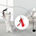 thumbnail image 4 of Juguete de Varita Accesorio de Varilla Larga Interactiva Reemplazo Adsorbible Base de Succión Fuerte Juguetes - roja roja Colco Juguetes para gatos, 4 of 6