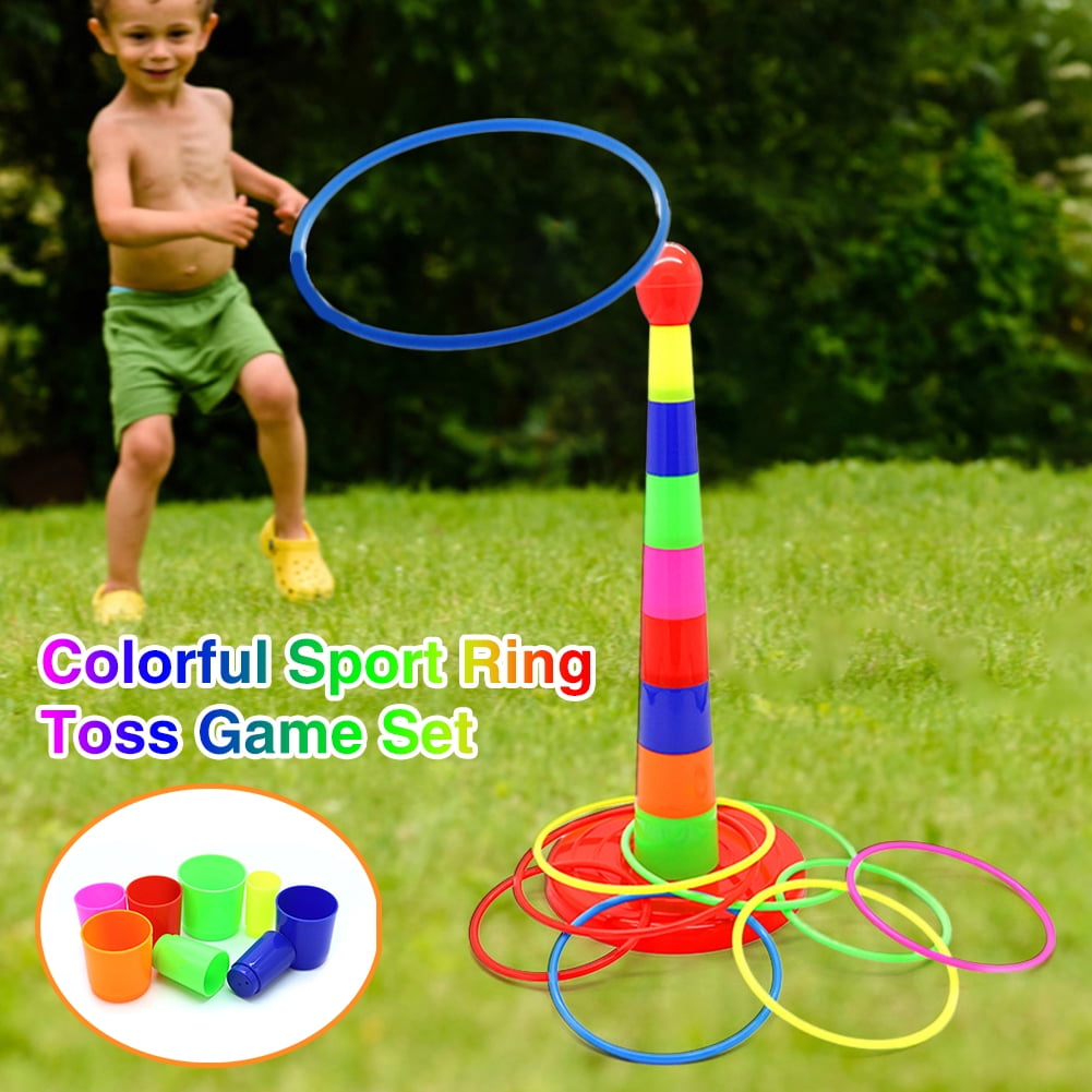 JuLam Colorful Sport Ring Toss Game Set for Kids Adults Indoors Outdoors -  Walmart.com