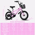 thumbnail image 3 of 16" Kids Bike for Girls, Akaber Girls Bicycles with Training Wheels for Kids Ages 4-8, Pink, 3 of 7