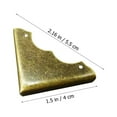thumbnail image 2 of NUOLUX 20Ud Protectores Antiguos Para Esquinas De Cajas De Madera Con Retro Dorado, 2 of 7