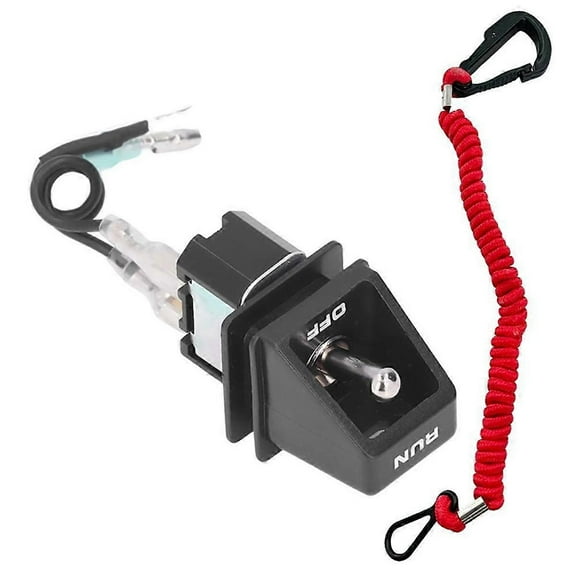 Marine outboard engine side mounted remote control box emergency stop flameout switch compatible with Mercury 91941A8