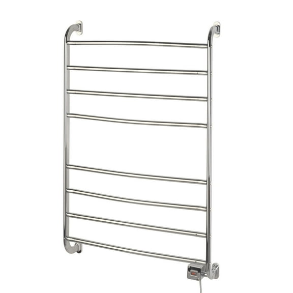 Warmrails Kensington Wall Mount Towel Warmer, Chrome, 39.5-Inch Height, 23.5 inch Wide - Plug In or Direct Wire - Model HSKC