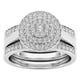 thumbnail image 1 of Anillos para mujer, regalos para mujer, anillos de mujer 2 en 1, juego de diamantes brillantes desmontables, anillos de compromiso, anillos de boda, anillo de oro con incrustaciones de circonita., 1 of 3