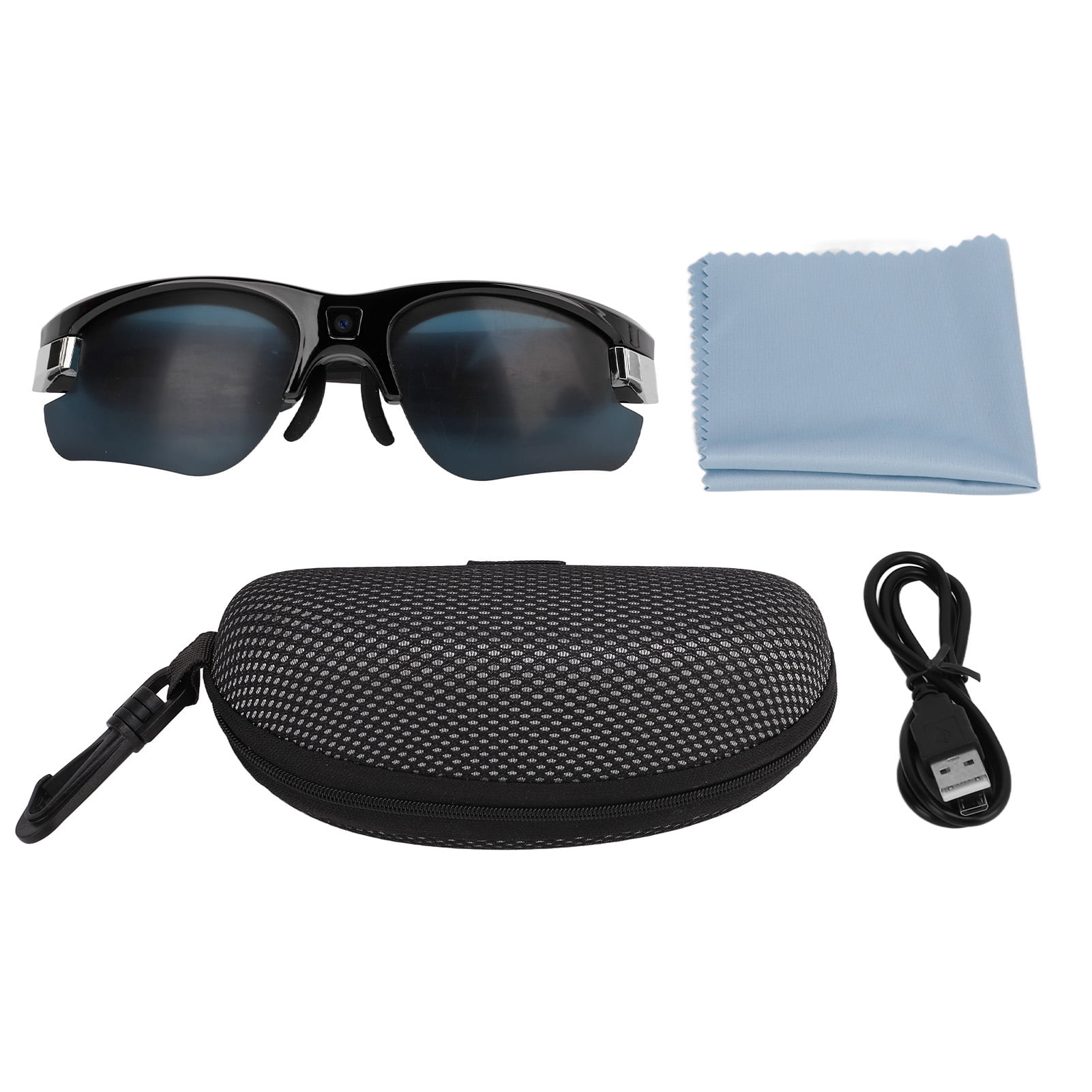 Cycling Sunglasses Comfortable Portable Large Storage Video Glasses For Driving For Rock Climbing For Running