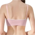 thumbnail image 7 of Clearance Lace Push Up Bras for Women Small Breasts Push up Sleep Bra Shockproof Running Vest Sports Underwear V-Neck Padded Bra Feature Hook and Eye Closure Longline Bra Style Y-51 , Pink-a L, 7 of 7