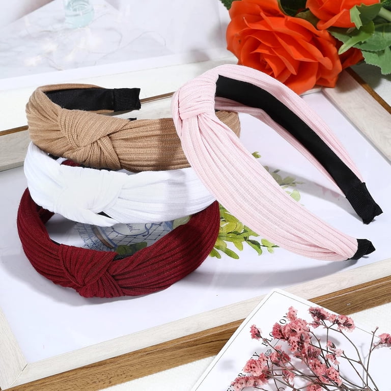 ZHUYING 10 Pack Knotted Wide Headbands for Women Cute  display picture 2