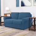 thumbnail image 2 of CHUN YI Stretch Checks Spandex Sofa Cover Separate Backrests Cushions Cover Slipcover, 2 of 5