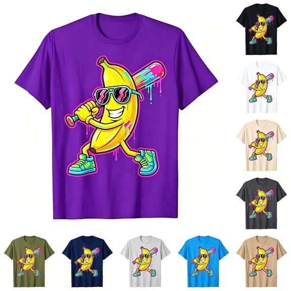 RMGVDSD Boys T-Shirts Kids Graphic Tees Baseball Shirt Summer Short Sleeve Crewneck Basic Tees Back To School Tops 12-13 Years