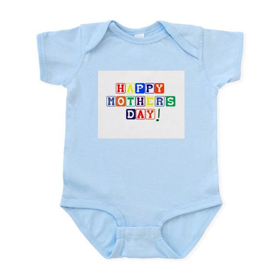 CafePress - Happy Mother's Day Infant Bodysuit - Baby Light Bodysuit, Size Newborn - 24 Months