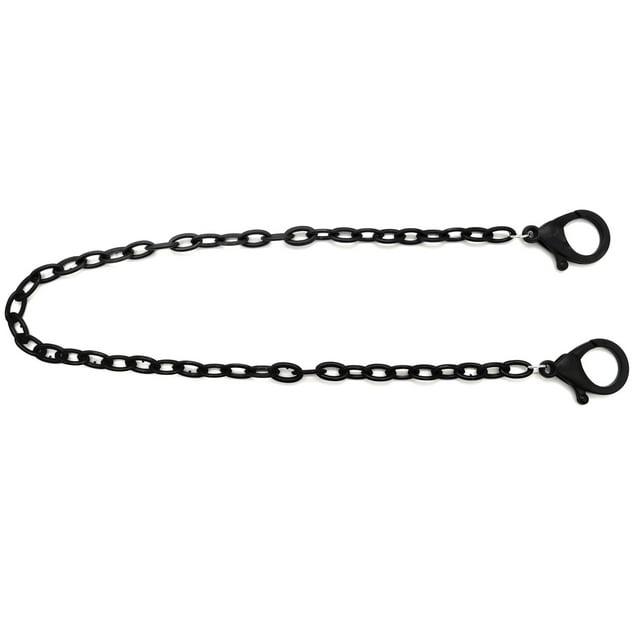 New Adjustable Acrylic Mask Lanyard Mask Storage Artifact Portable Mask Storage Chain Student Chains For Storing Masks Holder Black